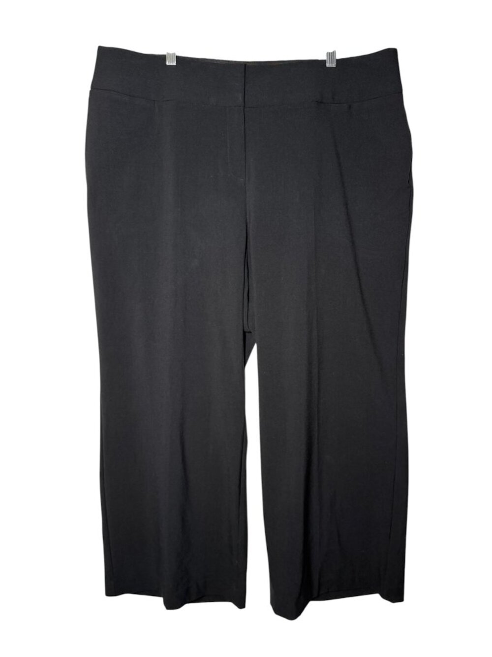 Lane Bryant THE ALLIE Wide Leg Pants Black Size 22 Short High Rise Stretch NWT